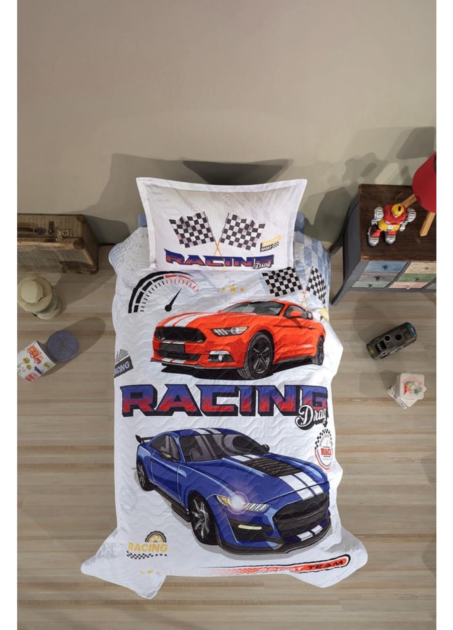 Racing Drag Dört Mevsim Tek Kişilik Nevresim 